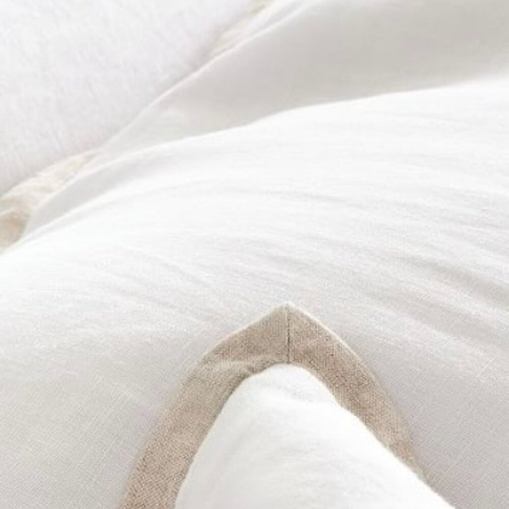 Pottery Barn King Linen Duvet Cover and 3 Euro Shams - Picture 3 of 4